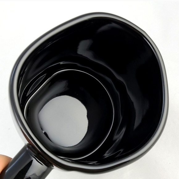 ⭐️2/ $50⭐️ Rae Dunn Black Mug White Large Letters BASIC  WITCH Halloween Festive - Picture 5 of 9